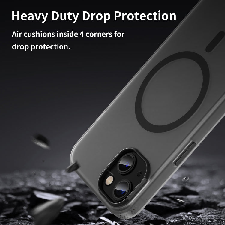 MagSafe Frosted Translucent TPU + PC Full Coverage Phone Case, For iPhone 13, For iPhone 12