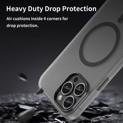 MagSafe Frosted Translucent TPU + PC Full Coverage Phone Case, For iPhone 12 Pro Max, For iPhone 12 Pro