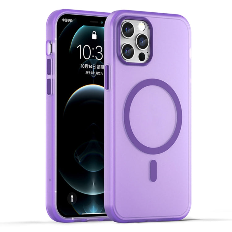 MagSafe Frosted Translucent TPU + PC Full Coverage Phone Case, For iPhone 12 Pro Max, For iPhone 12 Pro