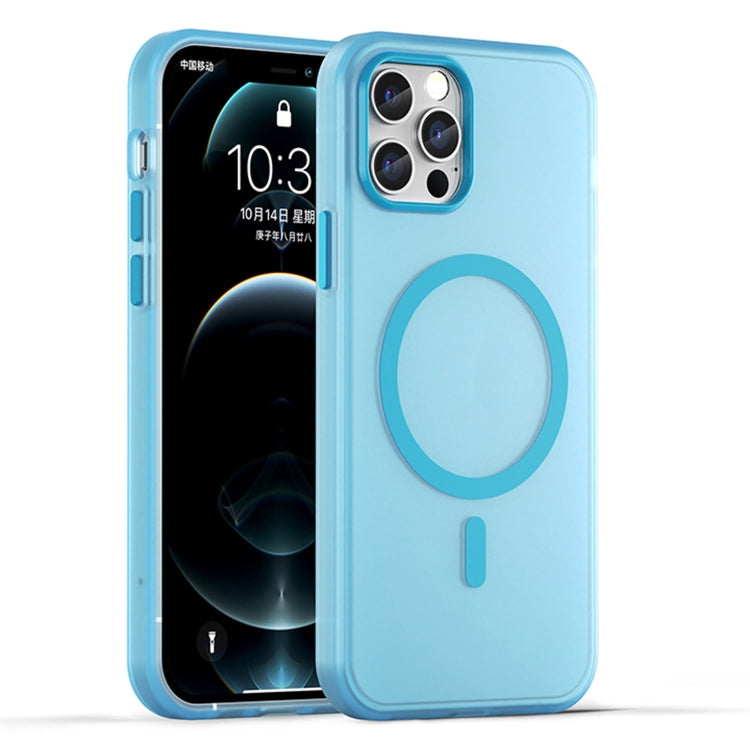 MagSafe Frosted Translucent TPU + PC Full Coverage Phone Case, For iPhone 12 Pro Max, For iPhone 12 Pro