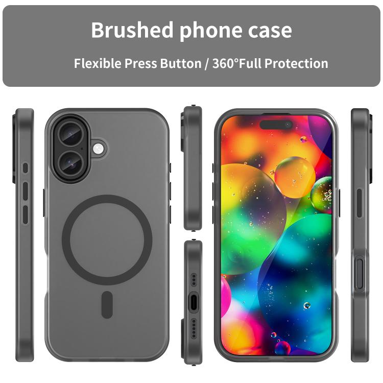 MagSafe Frosted Translucent TPU + PC Full Coverage Phone Case, For iPhone 17, For iPhone Air, For iPhone 16 Pro Max