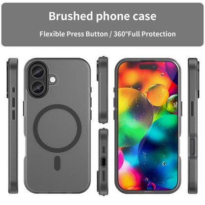 MagSafe Frosted Translucent TPU + PC Full Coverage Phone Case, For iPhone 17, For iPhone Air, For iPhone 16 Pro Max