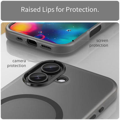 MagSafe Frosted Translucent TPU + PC Full Coverage Phone Case, For iPhone 17, For iPhone Air, For iPhone 16 Pro Max