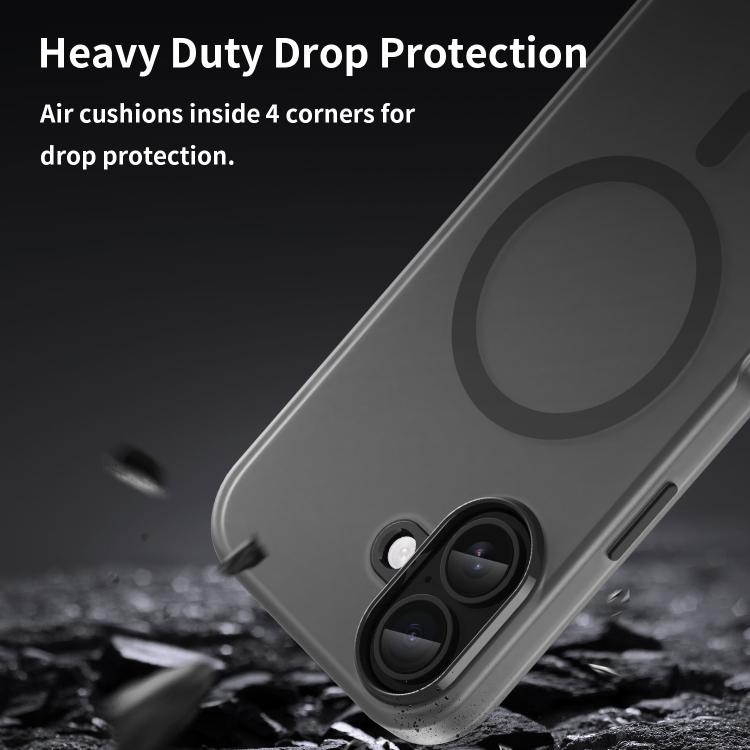 MagSafe Frosted Translucent TPU + PC Full Coverage Phone Case, For iPhone 17, For iPhone Air, For iPhone 16 Pro Max
