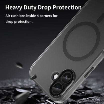 MagSafe Frosted Translucent TPU + PC Full Coverage Phone Case, For iPhone 17, For iPhone Air, For iPhone 16 Pro Max