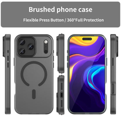 MagSafe Frosted Translucent TPU + PC Full Coverage Phone Case, For iPhone 18 Pro Max, For iPhone 17e / 16e