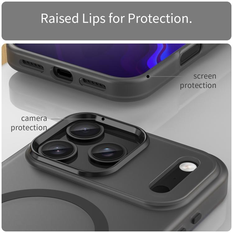 MagSafe Frosted Translucent TPU + PC Full Coverage Phone Case, For iPhone 18 Pro Max, For iPhone 17e / 16e