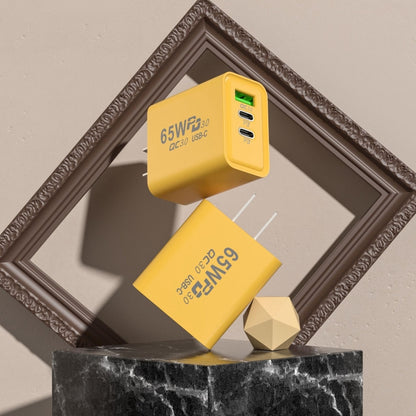 65W Gallium Nitride USB + Type-C Fast Charging Charger, EU Plug, US Plug