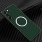 Carbon Fiber Texture MagSafe Magnetic Phone Case, For Samsung Galaxy S24 Ultra 5G, For Samsung Galaxy S24+ 5G, For Samsung Galaxy S24 5G