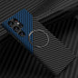 Carbon Fiber Texture MagSafe Magnetic Phone Case, For Samsung Galaxy S25 5G, For Samsung Galaxy S25+ 5G, For Samsung Galaxy S25 Ultra 5G