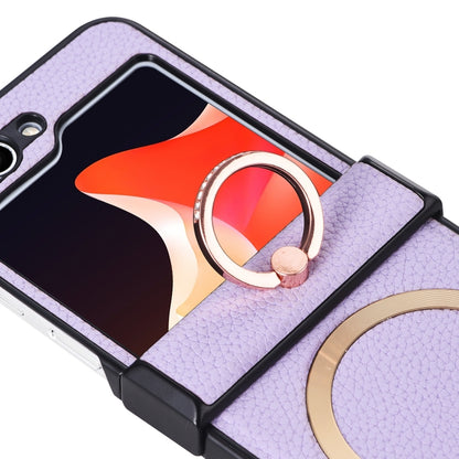 MagSafe Ring Holder Three-stage Folding Phone Case, For Samsung Galaxy Z Flip6 / Flip7 FE, For Samsung Galaxy Z Flip5
