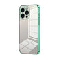 Transparent Plating Fine Hole Phone Case, For iPhone 15 Pro Max, For iPhone 15 Pro, For iPhone 15 Plus