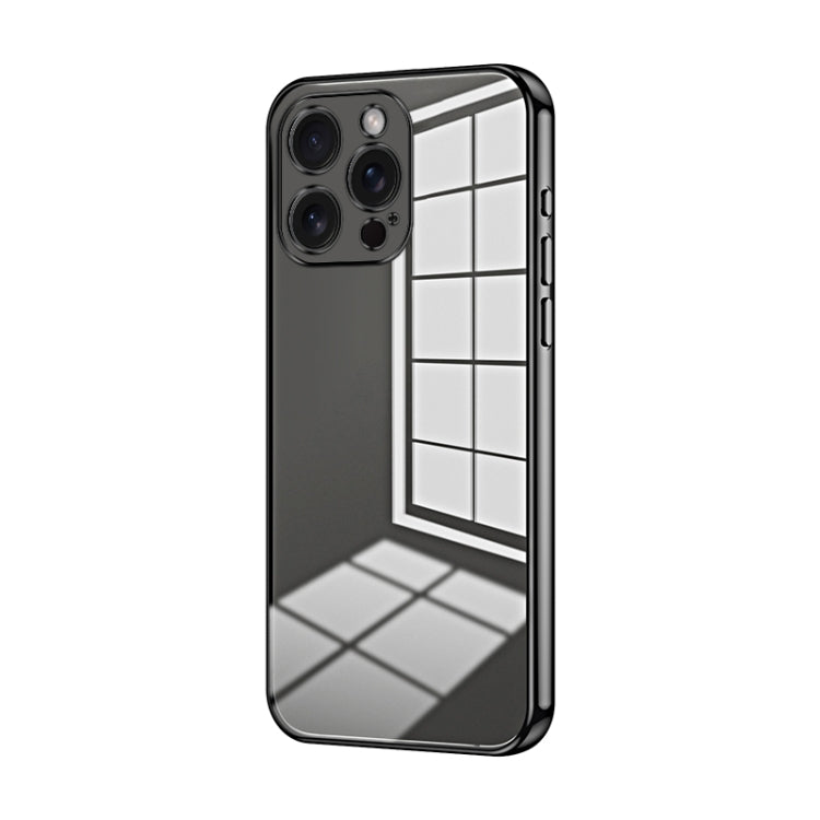 Transparent Plating Fine Hole Phone Case, For iPhone 15 Pro Max, For iPhone 15 Pro, For iPhone 15 Plus