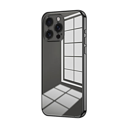 Transparent Plating Fine Hole Phone Case, For iPhone 15 Pro Max, For iPhone 15 Pro, For iPhone 15 Plus