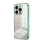 Transparent Plating Fine Hole Phone Case, For iPhone 15 Pro Max, For iPhone 15 Pro, For iPhone 15 Plus