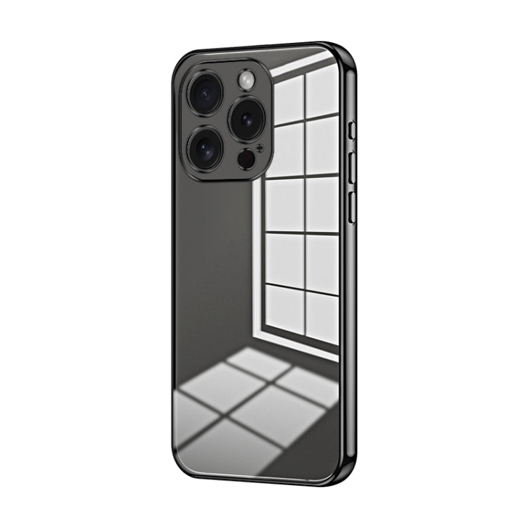 Transparent Plating Fine Hole Phone Case, For iPhone 15 Pro Max, For iPhone 15 Pro, For iPhone 15 Plus