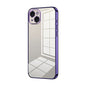Transparent Plating Fine Hole Phone Case, For iPhone 15 Pro Max, For iPhone 15 Pro, For iPhone 15 Plus