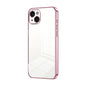 Transparent Plating Fine Hole Phone Case, For iPhone 15 Pro Max, For iPhone 15 Pro, For iPhone 15 Plus