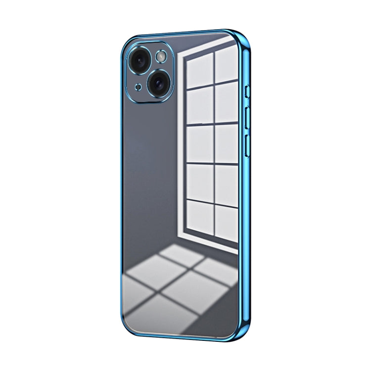 Transparent Plating Fine Hole Phone Case, For iPhone 15 Pro Max, For iPhone 15 Pro, For iPhone 15 Plus