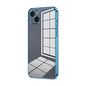 Transparent Plating Fine Hole Phone Case, For iPhone 15 Pro Max, For iPhone 15 Pro, For iPhone 15 Plus