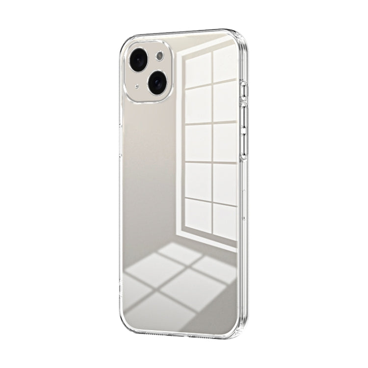 Transparent Plating Fine Hole Phone Case, For iPhone 15 Pro Max, For iPhone 15 Pro, For iPhone 15 Plus