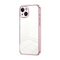 Transparent Plating Fine Hole Phone Case, For iPhone 15, For iPhone 14 Plus, For iPhone 14