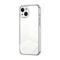 Transparent Plating Fine Hole Phone Case, For iPhone 15, For iPhone 14 Plus, For iPhone 14