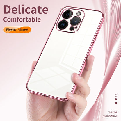 Transparent Plating Fine Hole Phone Case, For iPhone 14 Pro, For iPhone 14 Pro Max, For iPhone SE 2022 / 2020 / 8 / 7