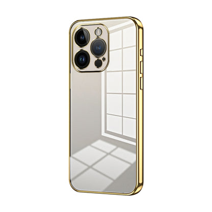 Transparent Plating Fine Hole Phone Case, For iPhone 14 Pro, For iPhone 14 Pro Max, For iPhone SE 2022 / 2020 / 8 / 7