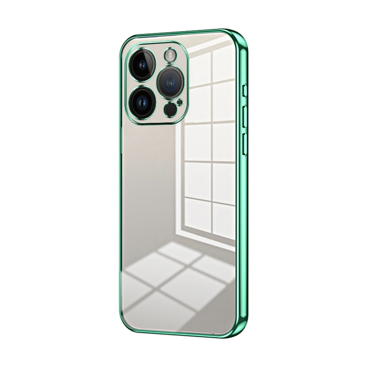 Transparent Plating Fine Hole Phone Case, For iPhone 14 Pro, For iPhone 14 Pro Max, For iPhone SE 2022 / 2020 / 8 / 7