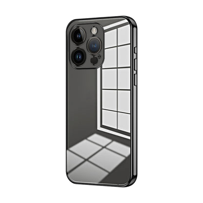 Transparent Plating Fine Hole Phone Case, For iPhone 14 Pro, For iPhone 14 Pro Max, For iPhone SE 2022 / 2020 / 8 / 7