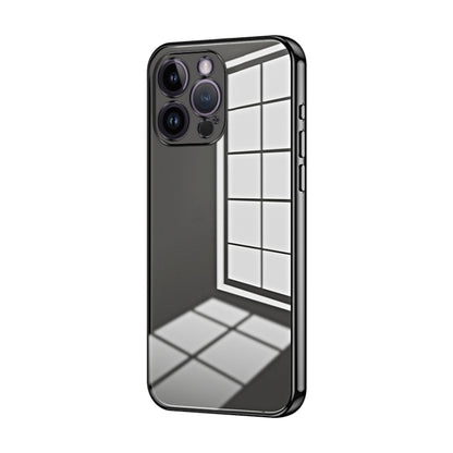 Transparent Plating Fine Hole Phone Case, For iPhone 14 Pro, For iPhone 14 Pro Max, For iPhone SE 2022 / 2020 / 8 / 7