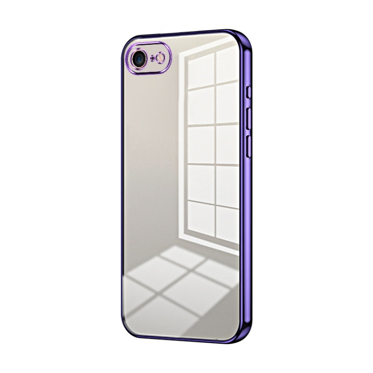 Transparent Plating Fine Hole Phone Case, For iPhone 14 Pro, For iPhone 14 Pro Max, For iPhone SE 2022 / 2020 / 8 / 7