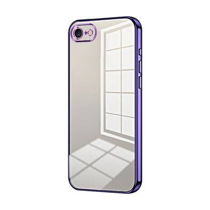 Transparent Plating Fine Hole Phone Case, For iPhone 14 Pro, For iPhone 14 Pro Max, For iPhone SE 2022 / 2020 / 8 / 7