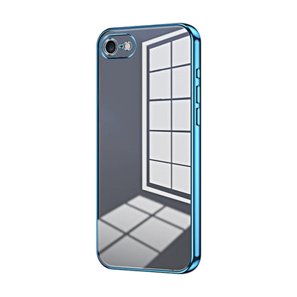 Transparent Plating Fine Hole Phone Case, For iPhone 14 Pro, For iPhone 14 Pro Max, For iPhone SE 2022 / 2020 / 8 / 7