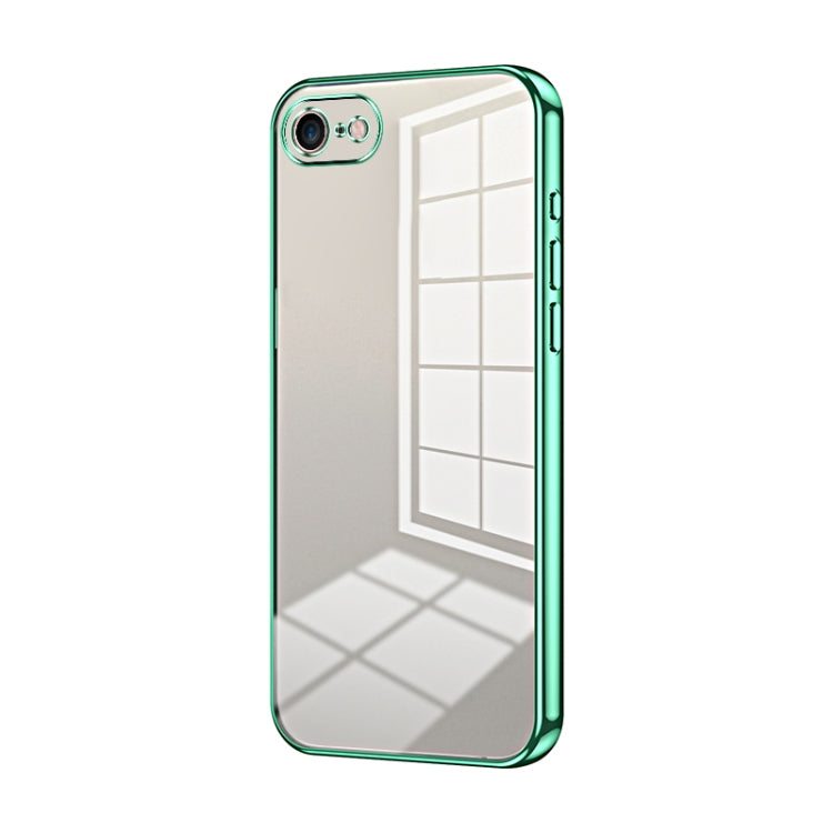 Transparent Plating Fine Hole Phone Case, For iPhone 14 Pro, For iPhone 14 Pro Max, For iPhone SE 2022 / 2020 / 8 / 7