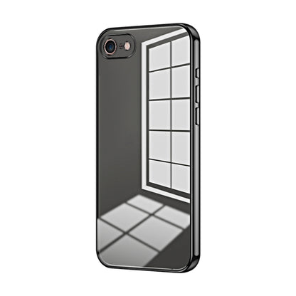 Transparent Plating Fine Hole Phone Case, For iPhone 14 Pro, For iPhone 14 Pro Max, For iPhone SE 2022 / 2020 / 8 / 7
