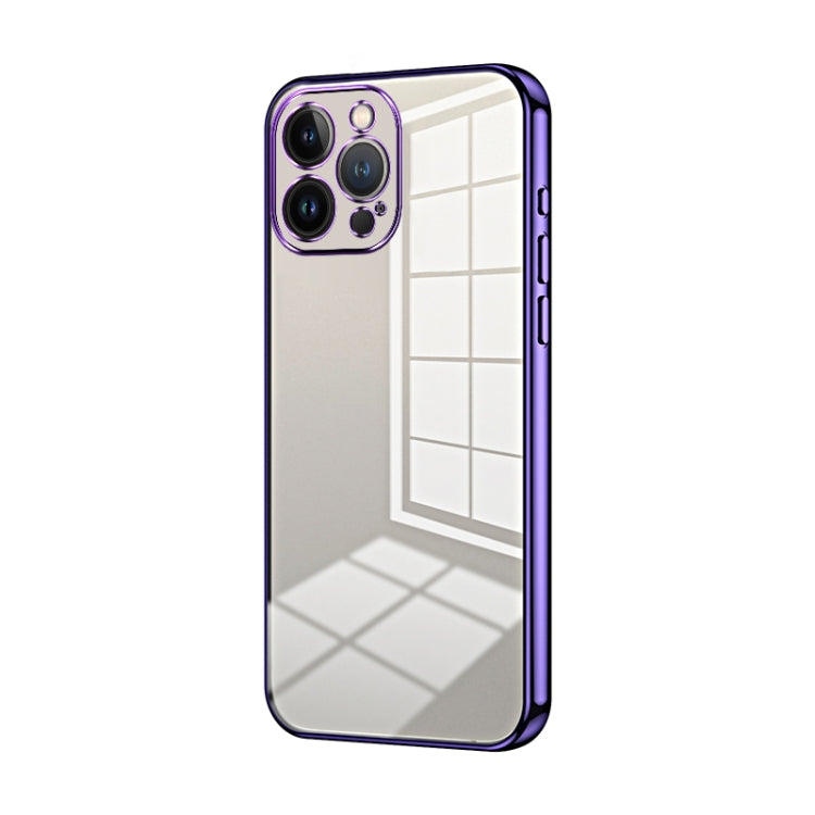 Transparent Plating Fine Hole Phone Case, For iPhone 13 Pro Max, For iPhone 13 Pro, For iPhone 13
