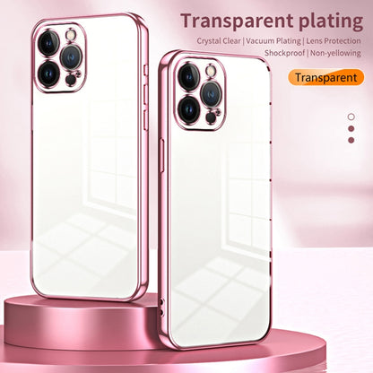 Transparent Plating Fine Hole Phone Case, For iPhone 13 Pro Max, For iPhone 13 Pro, For iPhone 13