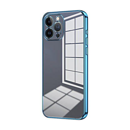 Transparent Plating Fine Hole Phone Case, For iPhone 13 Pro Max, For iPhone 13 Pro, For iPhone 13