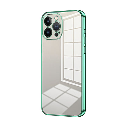 Transparent Plating Fine Hole Phone Case, For iPhone 13 Pro Max, For iPhone 13 Pro, For iPhone 13