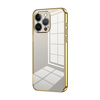 Transparent Plating Fine Hole Phone Case, For iPhone 13 Pro Max, For iPhone 13 Pro, For iPhone 13