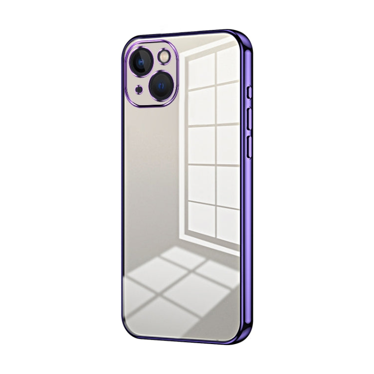Transparent Plating Fine Hole Phone Case, For iPhone 13 Pro Max, For iPhone 13 Pro, For iPhone 13