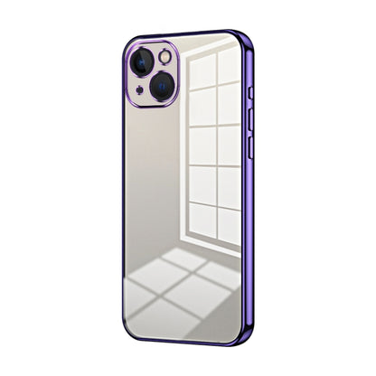 Transparent Plating Fine Hole Phone Case, For iPhone 13 Pro Max, For iPhone 13 Pro, For iPhone 13