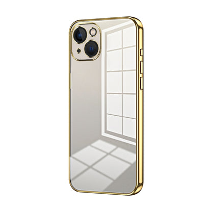 Transparent Plating Fine Hole Phone Case, For iPhone 13 Pro Max, For iPhone 13 Pro, For iPhone 13