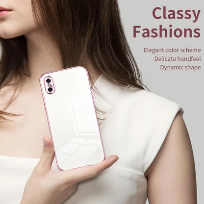 Transparent Plating Fine Hole Phone Case, For iPhone X / XS, For iPhone XR, For iPhone XS Max