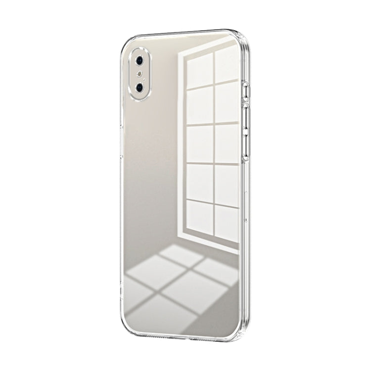 Transparent Plating Fine Hole Phone Case, For iPhone X / XS, For iPhone XR, For iPhone XS Max