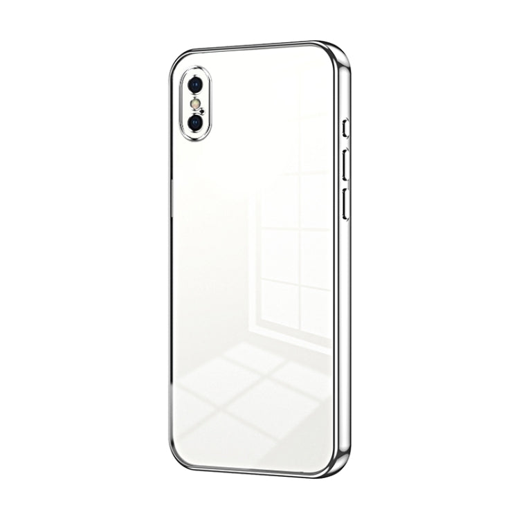 Transparent Plating Fine Hole Phone Case, For iPhone X / XS, For iPhone XR, For iPhone XS Max