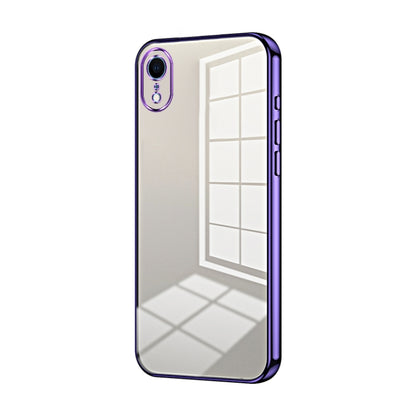 Transparent Plating Fine Hole Phone Case, For iPhone X / XS, For iPhone XR, For iPhone XS Max