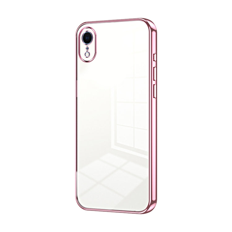 Transparent Plating Fine Hole Phone Case, For iPhone X / XS, For iPhone XR, For iPhone XS Max